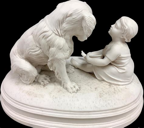 Lot Parian Sculpture Titled “say Please” Circa 1880 Made By Robinson