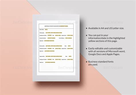 Loan Calculator with Extra Payments Template in Word ...