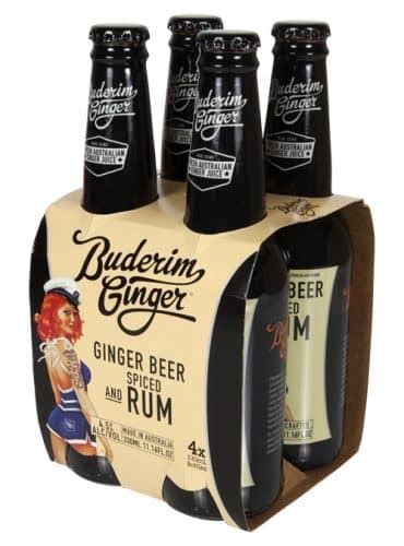 Ginger Beer And Spiced Rum 330ml Buderim Ginger