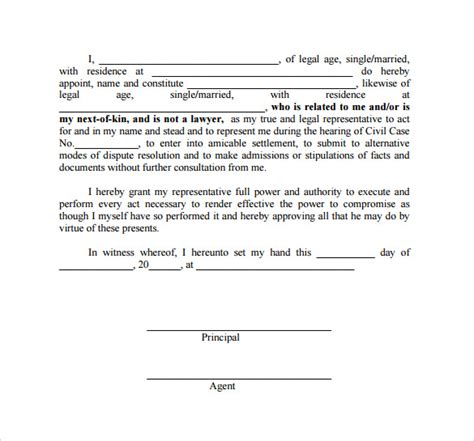 Free 8 Special Power Of Attorney Forms In Pdf Word