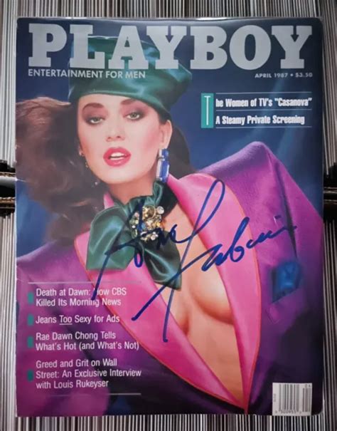 PLAYbabe SIGNED BY Ava Fabian Gorgeous Dragnet Actress April PicClick