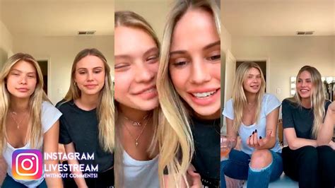 Josie Canseco With Scarlett Leithold Instagram Livestream April 5 2020 Youtube