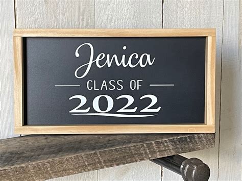 Class Of 2022 Framed Wood Handmade Sign Senior Pictures Prop Etsy