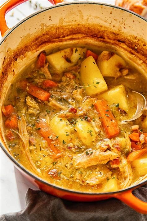 This Hearty Turkey Stew Made With Leftover Turkey Or Chicken Bacon