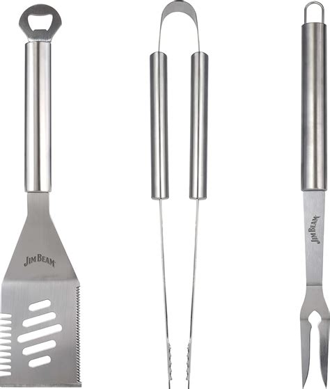 Jim Beam 3 Pack 3 Piece Stainless Steel Tool Set