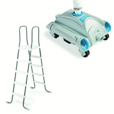 Intex Swimming Pool Ladder For 52 Wall Height Pools And Pool Side Vacuum