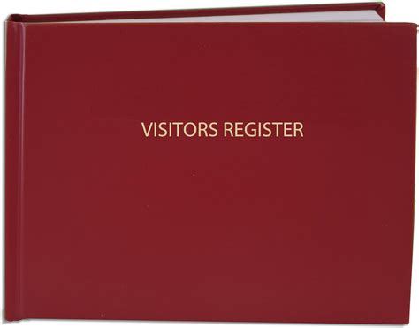 Bookfactory Visitor Log Bookvisitor Registervisitor Sign