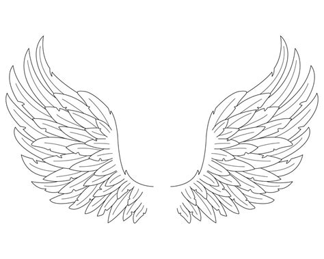 This drawing is worth noticing for its cuteness. Realistic Angel Wings Drawing at PaintingValley.com ...