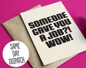 Rude That You Re Leaving But Ok Funny New Job Card Card Etsy