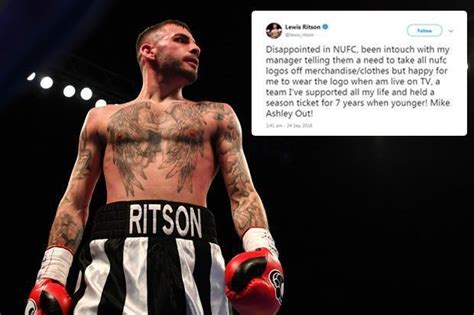newcastle demand brit boxing ace lewis ritson remove club badge from his clothes despite being a