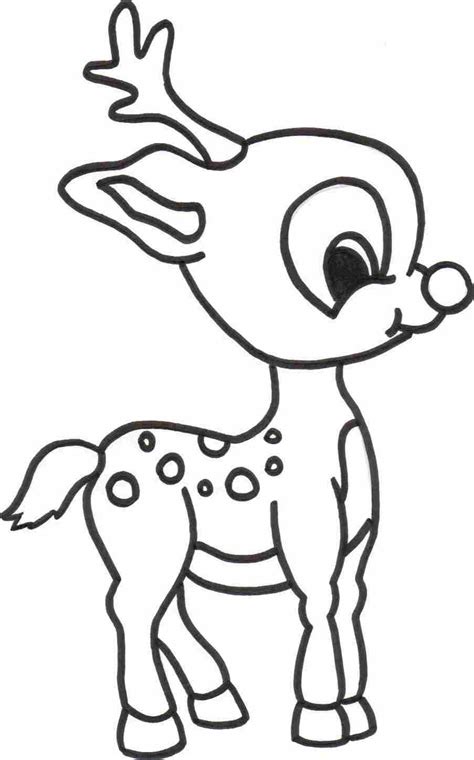 Free Printable Christmas Reindeer Coloring Pages