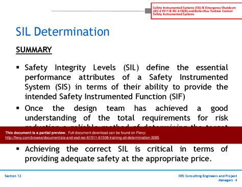 SIS ESD IEC 61511 61508 Training SIL Determination 76 Slide