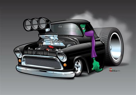Custom Cartoon Car Drawings Bert Noel