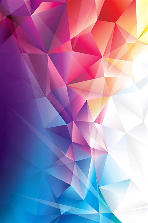 Colorful Polygons Iphone Wallpaper Hd
