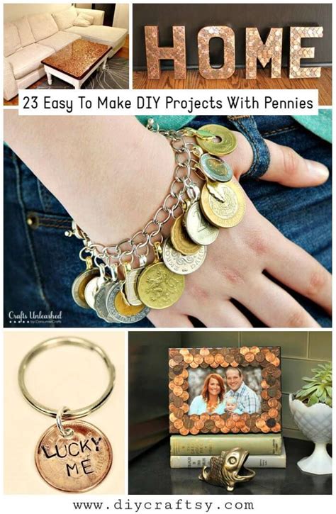 23 Easy To Make Diy Projects With Pennies Diylover We All Love The