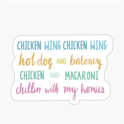 Tiktok Chicken Wing Stickers | Redbubble