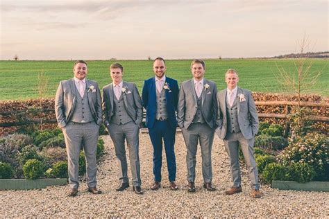 Maybe you would like to learn more about one of these? Blush Pink & Rose Gold Barn Wedding | Navy blush weddings, Blush groomsmen, Groomsmen grey