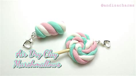 Here a list of 2 awesome clay charm diy project ideas. DIY Marshmallow Charm : Marshmallow Lollipop : Air Dry Clay Charms : Clay Marshmallows - YouTube