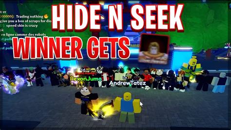 Hide N Seek Winner Gets In Anime Adventures Youtube