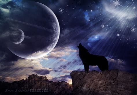 They have no more interest in our lunar companion than the rabbits they hunt and the fleas living in their fur. On White: Wolf Howling at the Moon EXPLORED by Chaos2k Large