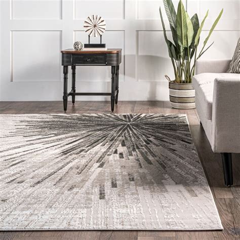 Nuloom 8 X 10 Beige Indoor Abstract Area Rug In The Rugs Department At