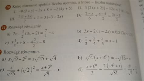 Rozwiąż Równania 3x-7=11 - rozwiąż równania zadanie 11 - Brainly.pl