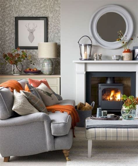 36 Cozy Winter Living Room Ideas With Fireplace