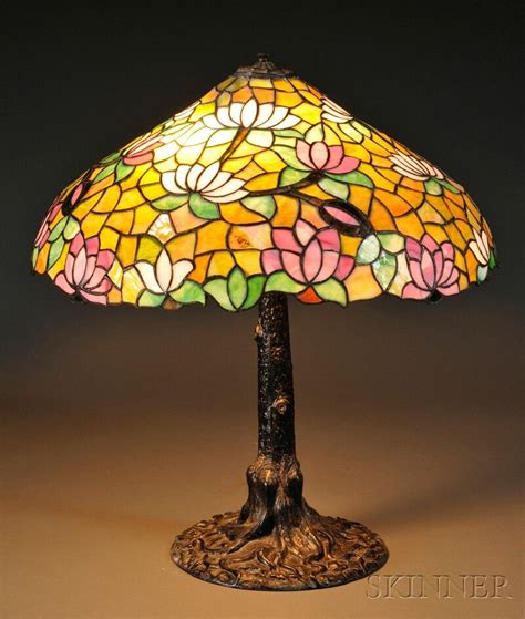 Water Lily Lamp Attributed To Chicago Mosaic 2603b 153 Skinner