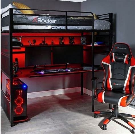 Any room can be a game room, as long as it is big enough to accommodate the games and types of entertainment you want to include in your game gaming can work up an appetite, plus it's handy to have snacks readily available for game nights and tournaments. The Most Amazing Video Gaming Set Ups - Ideas & Inspo in ...
