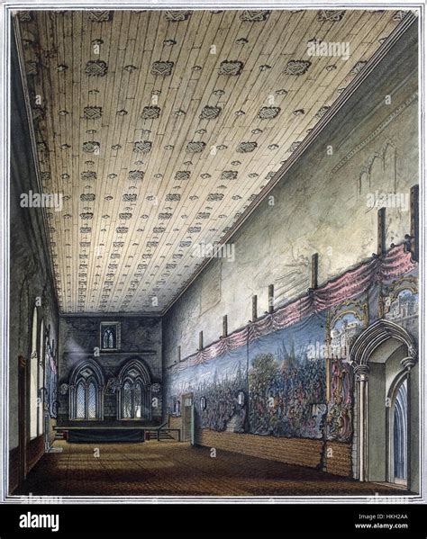 Painted Chamber Westminster William Capon 1799 Stock Photo Alamy