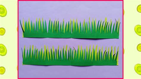 An Easy Paper Grass Border Design For Bulletin Board Right Method To