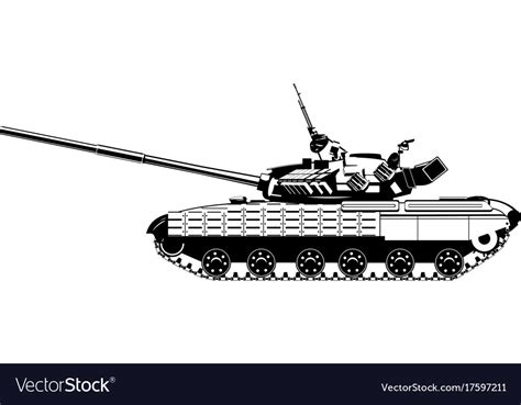 Heavy Tank Royalty Free Vector Image Vectorstock