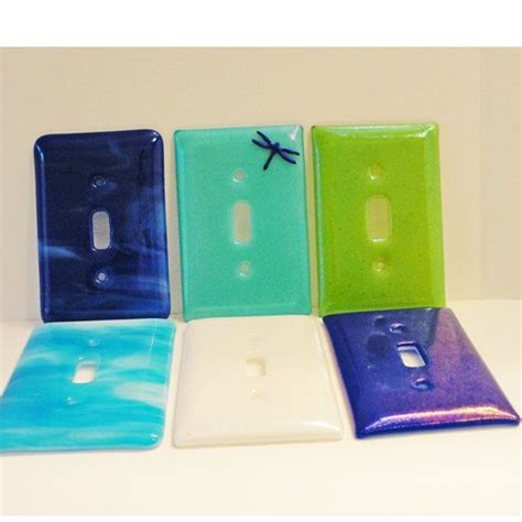 Bright and playful, these pieces can bring some extra light into your home as well as dashes of bright colors in a medium that's hard to find elsewhere. Fused Glass Light Switch Plate Red Home Decor Wall Art ...
