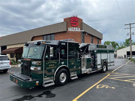 Sutphen Delivers Sl 75 Aerial Ladder Quint To Cicero Ny Fire