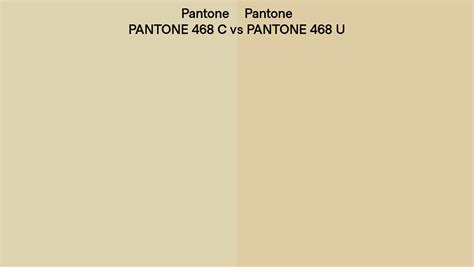 Pantone 468 C Vs Pantone 468 U Side By Side Comparison