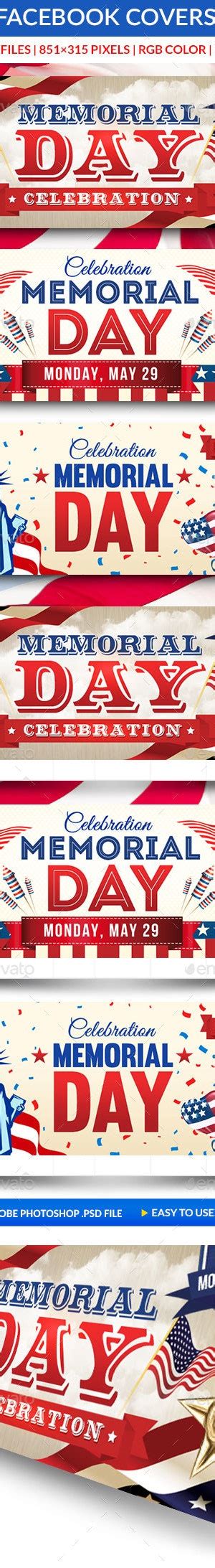 Memorial Day Facebook Covers By Briell Graphicriver