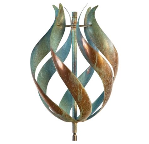 Tulip Wind Sculpture Copper