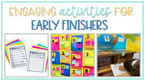Early Finisher Activities For Students Who Say Im Done Life