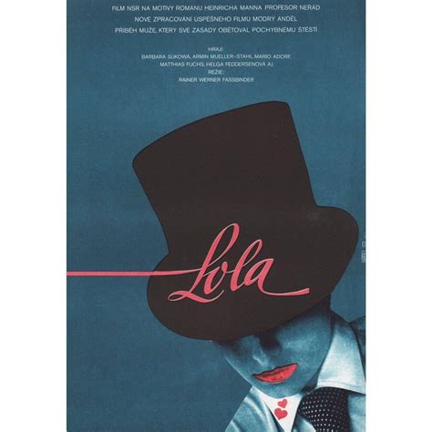 Lola 1982 Czech A3 Film Poster For Sale At 1stdibs