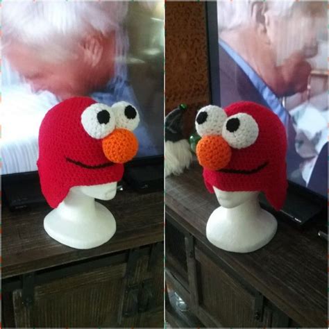 I am excited to lead off my blog with my favorite original design. Elmo hat order completed, December 2019. in 2020 | Crochet ...