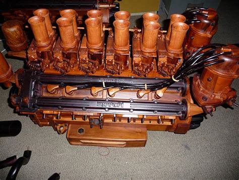 Enzo ferrari reluctantly built and sold his automobiles to fund scuderia ferrari. Available Life-Size Ferrari V12 Wooden Engine Replica | Gadgetsin