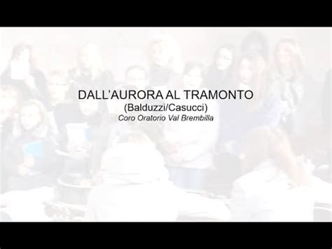 Non mi fermerò un solo istante sempre canterò la tua lode perché sei il mio dio il mio riparo mi proteggerai all'ombra delle tue ali. Dall'aurora al tramonto (Live Val Brembilla) - YouTube