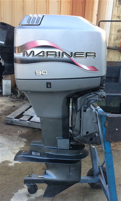 90 Hp Mariner Outboard Boat Motor