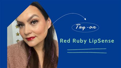 Red Ruby Lipsense Try On By Senegence Youtube