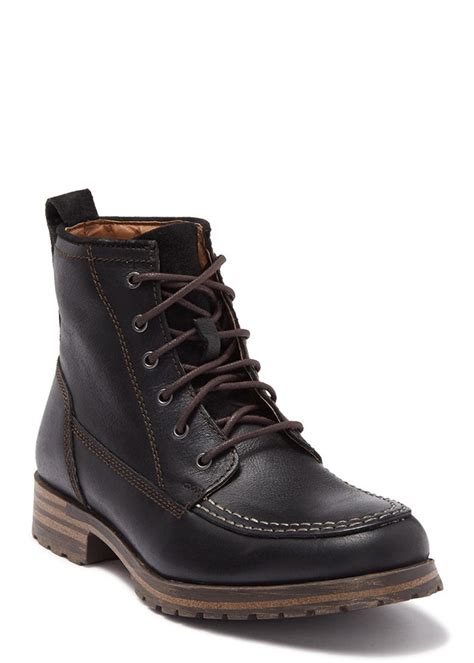 Lucky Brand Garrison Moc Toe Leather Boot Shopstyle