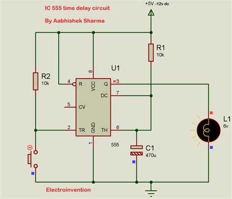 555 Timer Off Delay Circuit