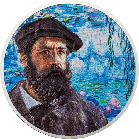 CLAUDE MONET Masters of Art 2 Oz Silver Coin $10 Cook Islands 2023