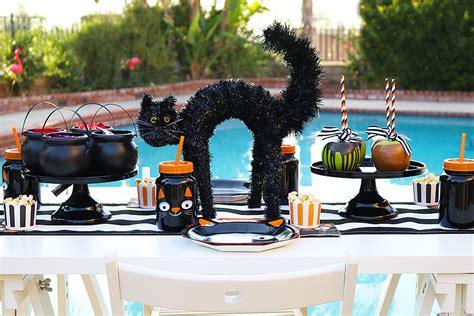 Simple Black Cat Halloween Party For Kids Michelles Party Plan It