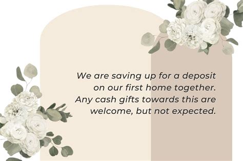 How To Ask For Money For A Wedding Gift Polite Wording Examples
