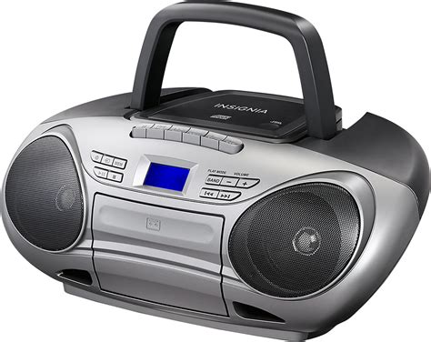 Cdcassette Boombox With Amfm Radio Blackgray Ns Bcdcas1 Best Buy